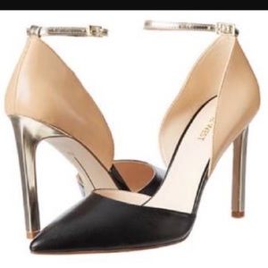 Black and Tan Nine West High Heels